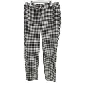 Express Black & White Check Pattern Columnist Pants